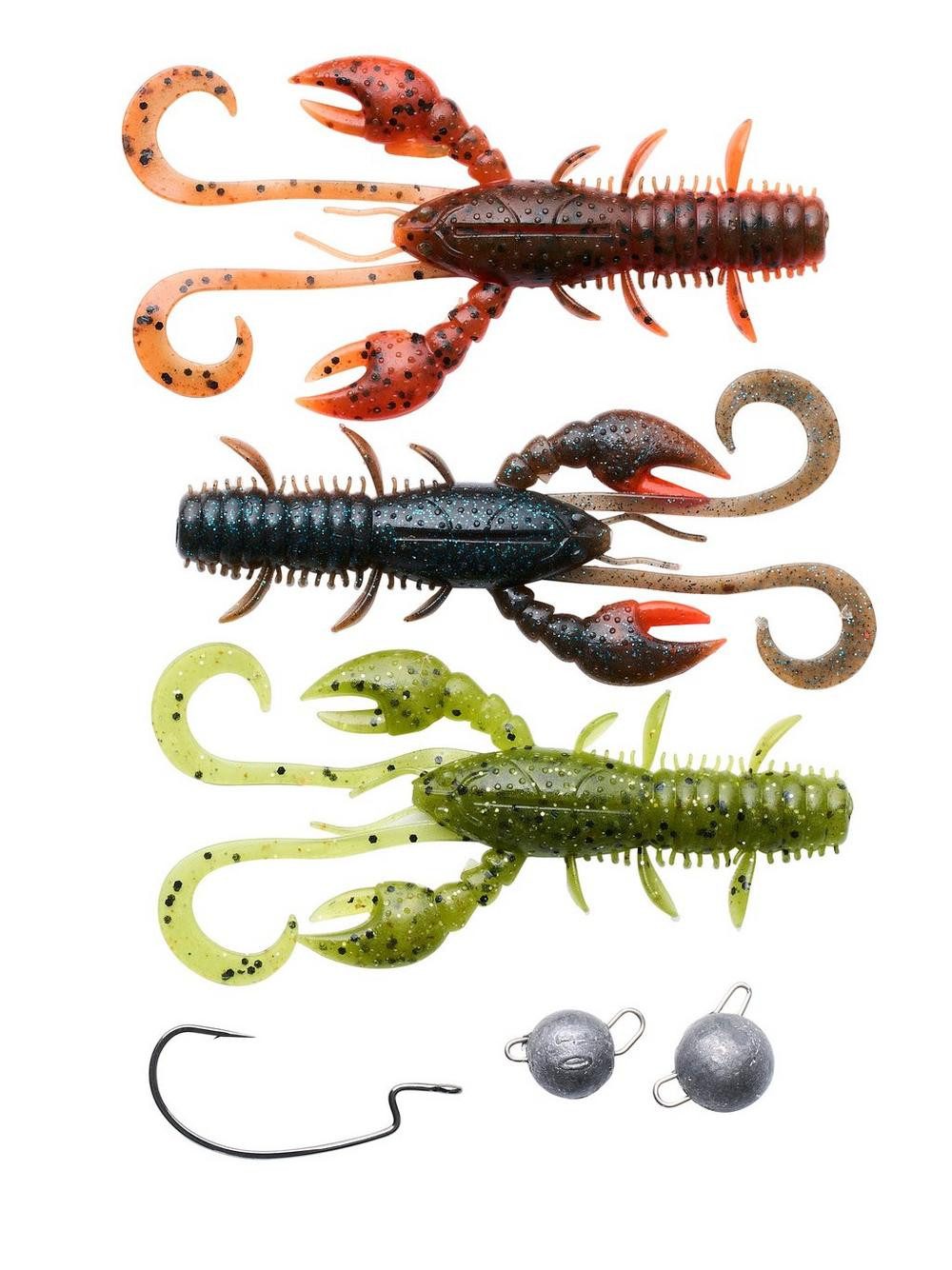 Berkley Kunstköder Berkley Cheb Fishing Pack 10/14G Köderset Garnelen Köder Bleifrei, (6-St)