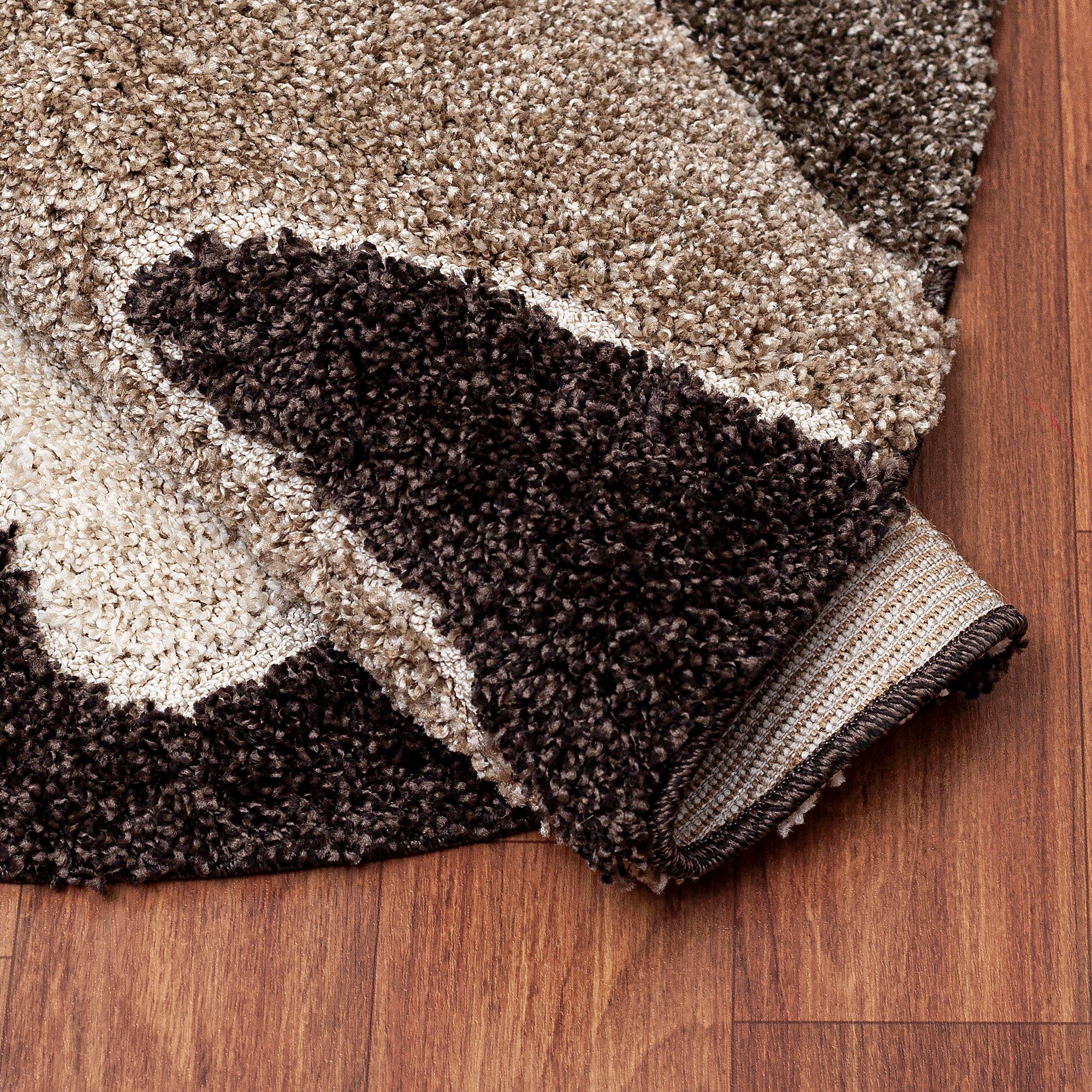 Sanat Hochflor-Teppich Luxus 3508, rund, Höhe: günstig online kaufen