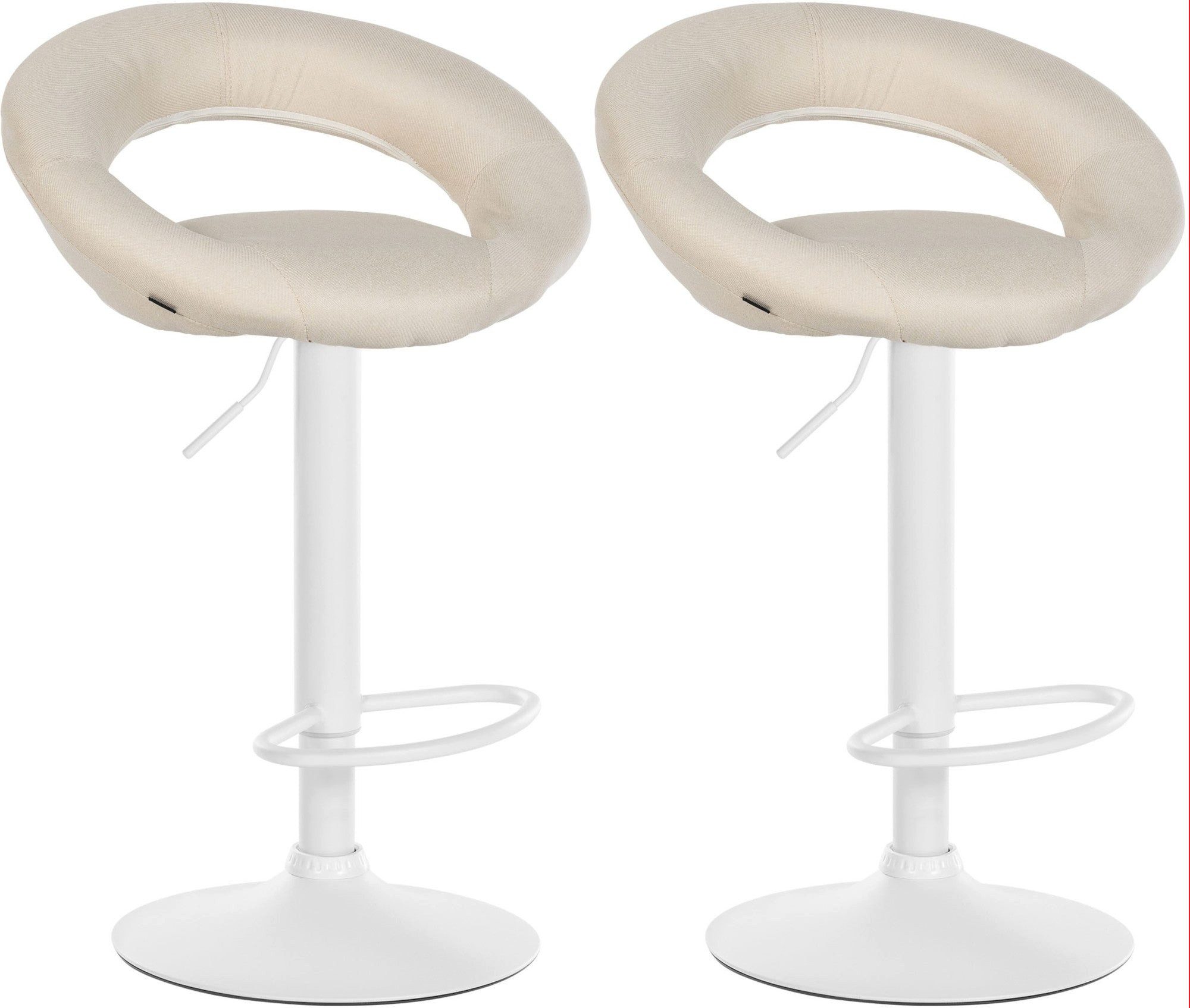 Bistrostuhl 2er Set Barhocker Olinda Stoff