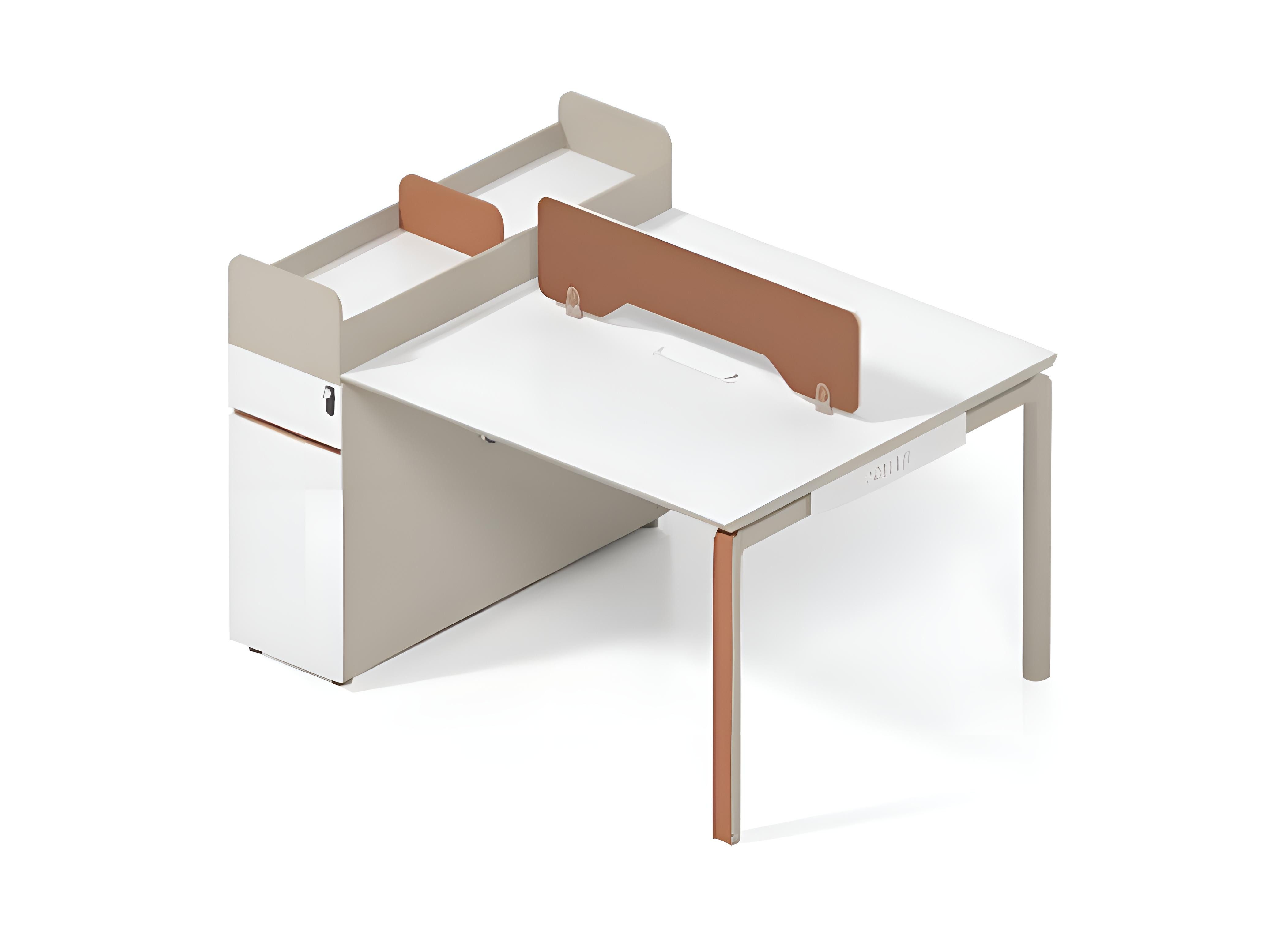 Xlmoebel Schreibtisch Designer Doppelschreibtisch aus edlem Holz für stilvolles Arbeiten (Arbeitsplatz für 2 Personen), Hergestellt in Europa