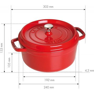 Staub Bräter La Cocotte - Bräter - Kirschrot, Gusseisen