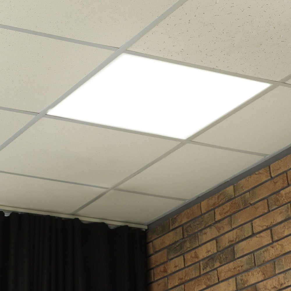 Panel LED Panel, LED-Leuchtmittel LED Neutralweiß, verbaut, Wohn Einbau 40W Lampen Strahler etc-shop Arbeits Decken ALU 8x fest LED