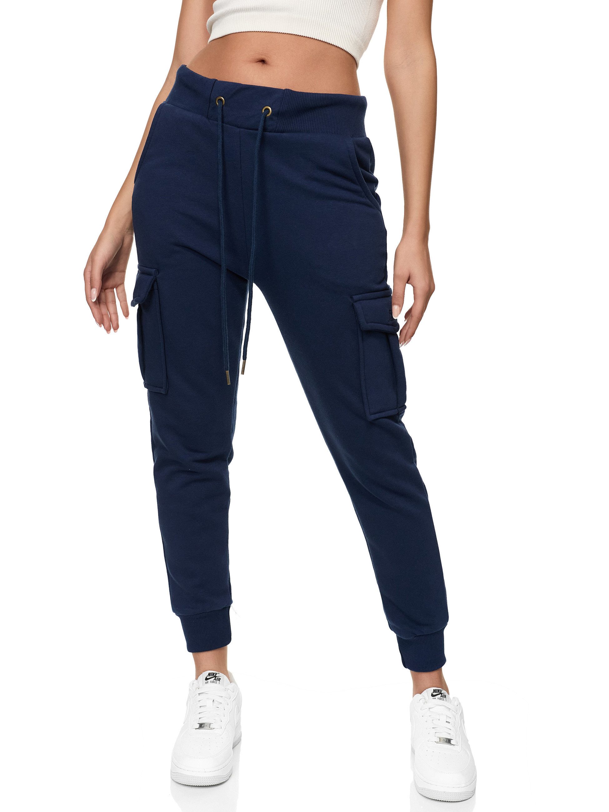 REPUBLIX Jogginghose ELISE Damen Cargo Jogger Sporthose Jogging Sweat Pants