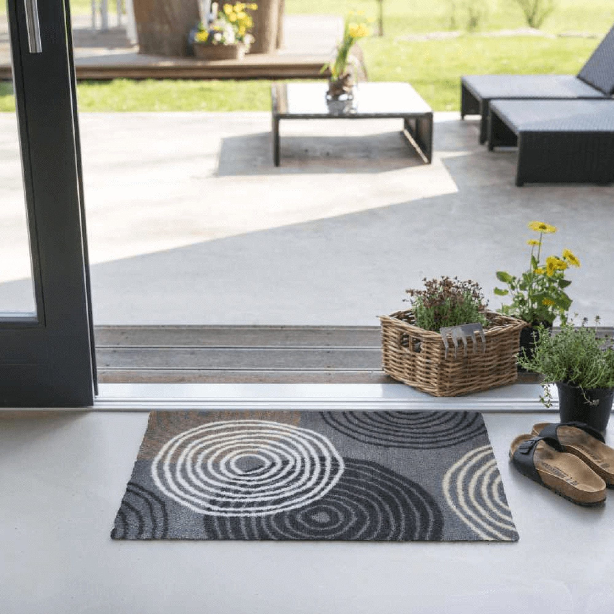 akzente Fußmatte Feel Loop Stone, Rechteckig, günstig online kaufen