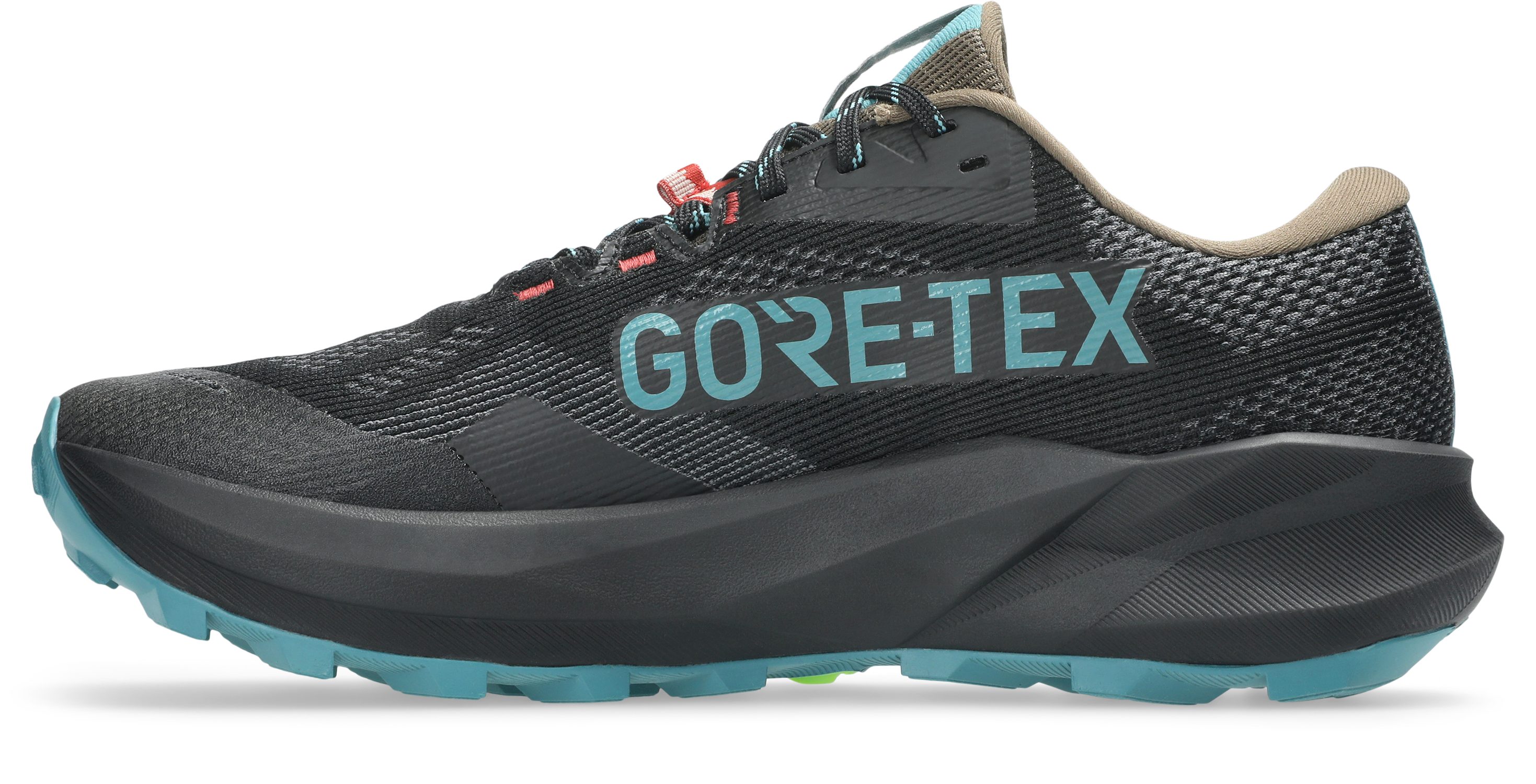 Asics TRABUCO 14 Gore-Tex Trailrunningschuh (2-tlg) wasserdicht, profiliertes Gummi-Laufsohlenprofil, mit Schnürung