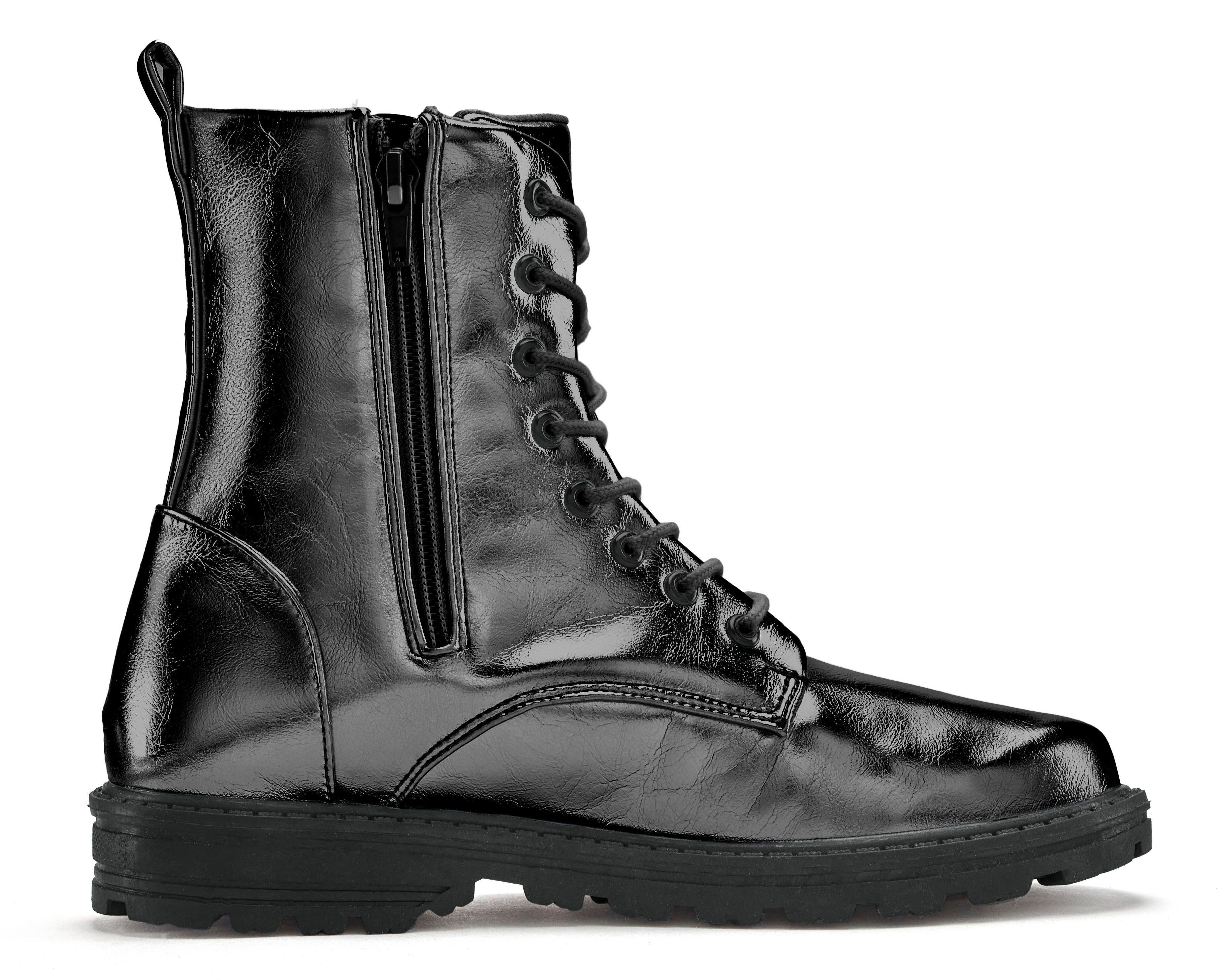 LASCANA Stiefelette im angesagten Metallic-Look, Stiefel, Boots VEGAN