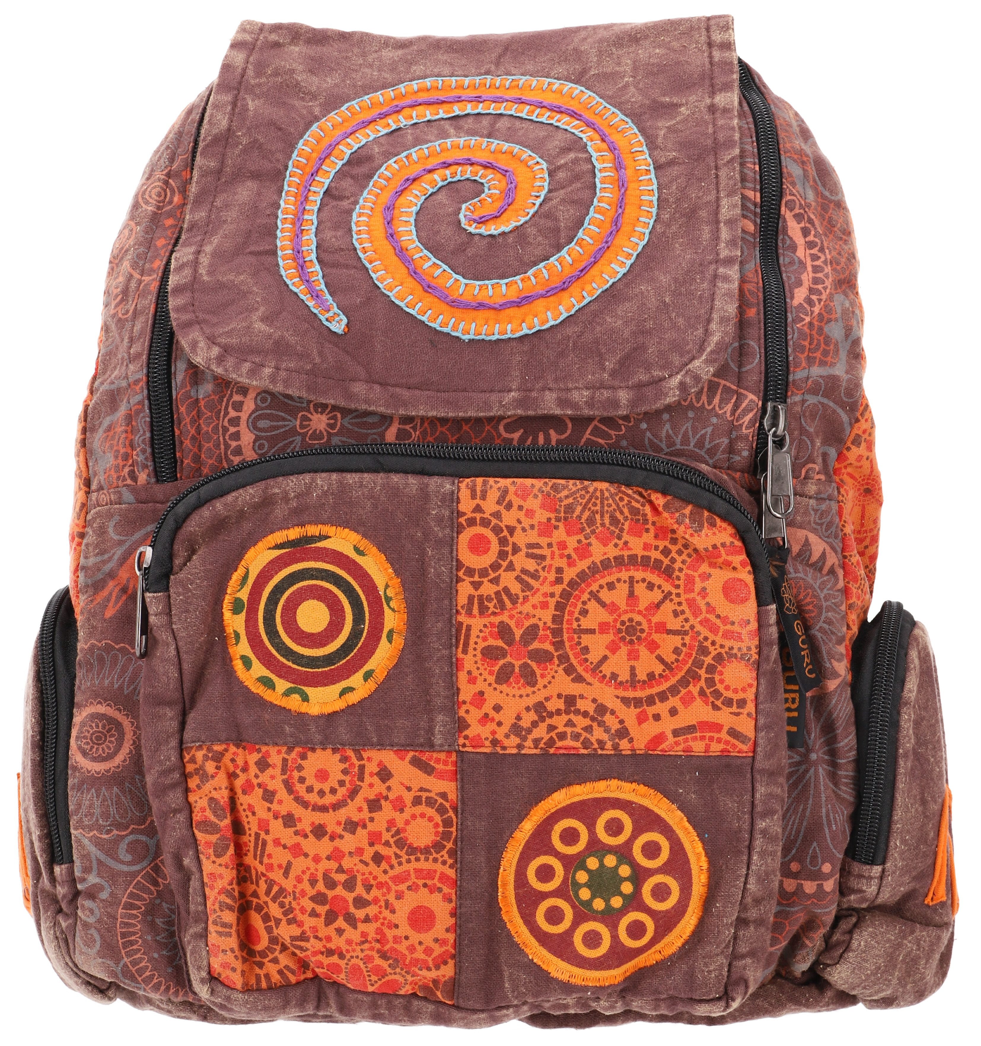 Guru-Shop Freizeitrucksack Patchwork Rucksack, Stonewash Freizeitrucksack,. günstig online kaufen