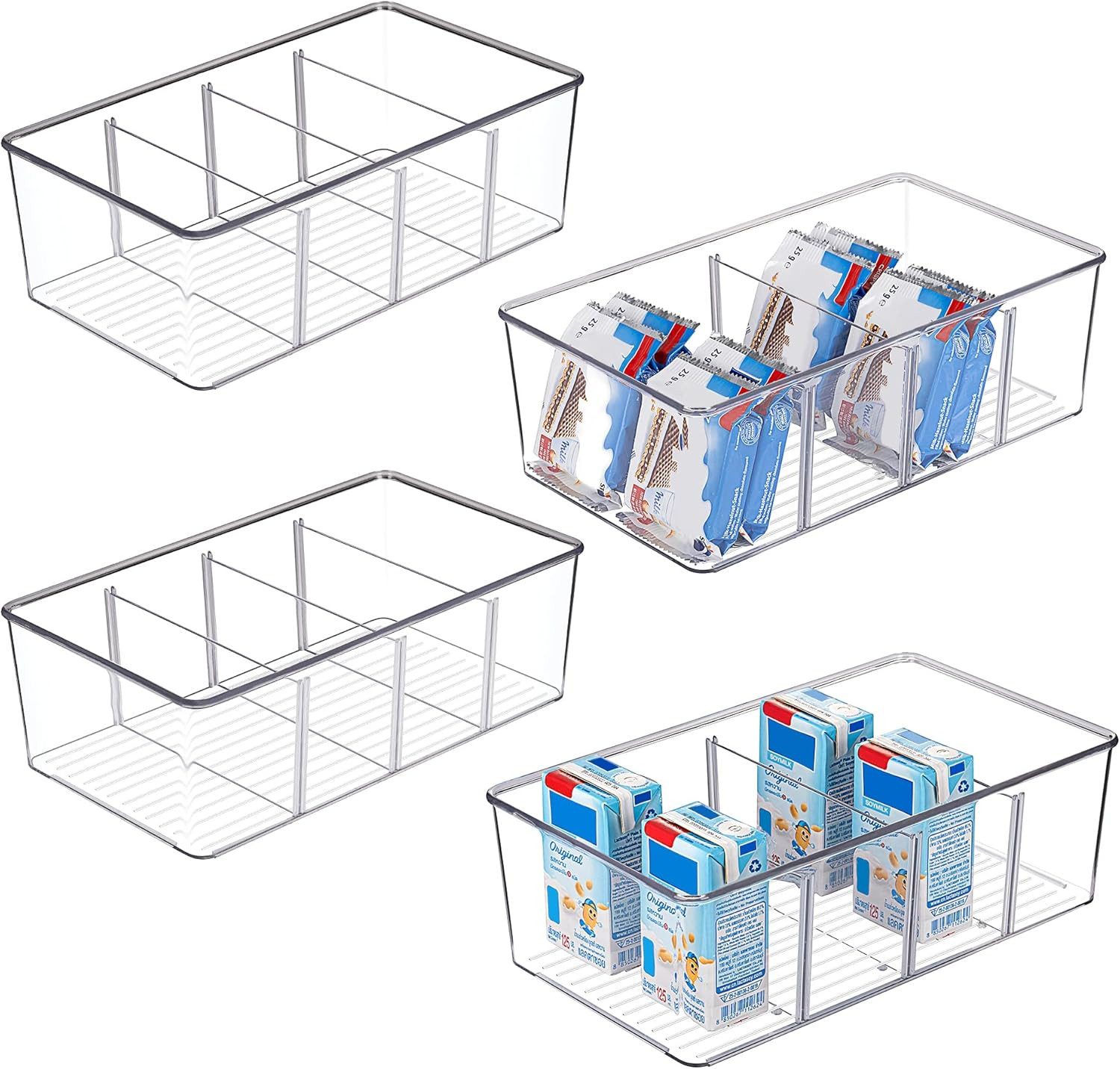 TUWENA Aufbewahrungsbox Vorratsschrank-Organizer und Aufbewahrung, Snack-Organizer (4 St)