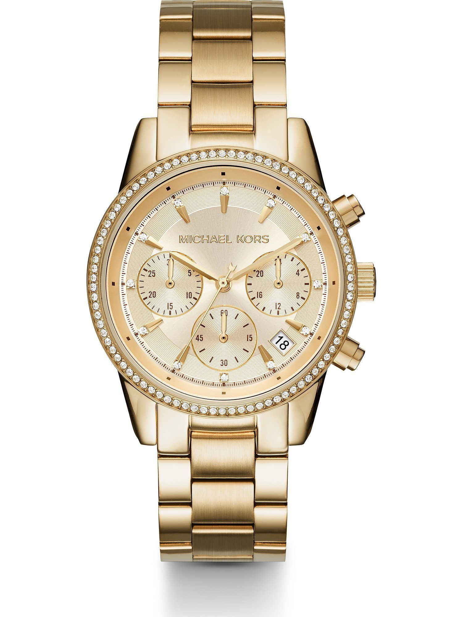 MICHAEL KORS Chronograph Michael Kors Damen-Uhren Analog Quarz günstig online kaufen