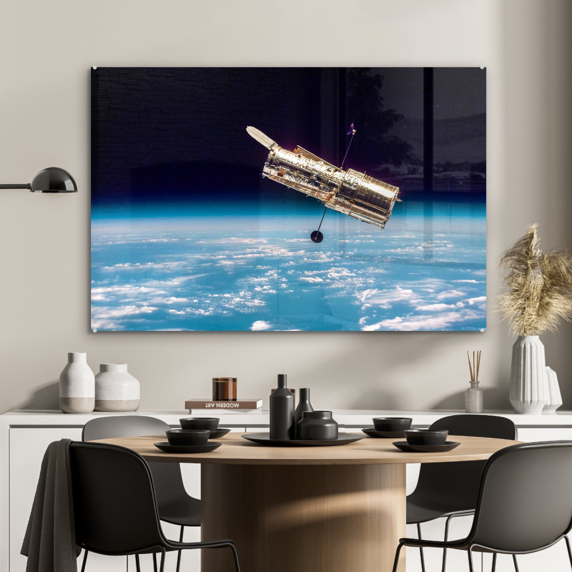 & Weltraum, Acrylglasbilder (1 Satellit St), - Wohnzimmer Nasa - Schlafzimmer Acrylglasbild MuchoWow