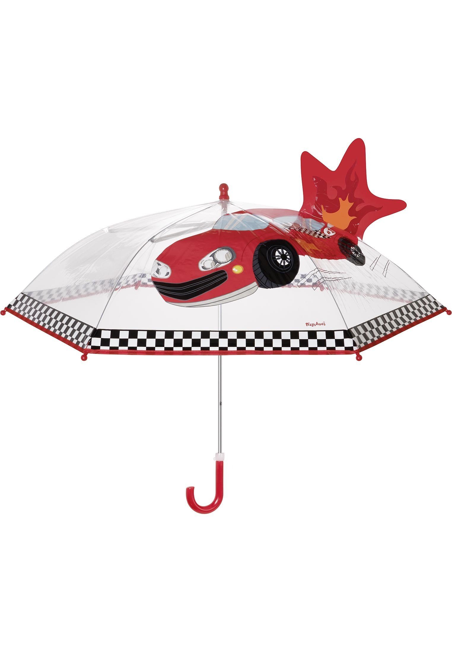 Playshoes Stockregenschirm Regenschirm Rennwagen | Stockschirme