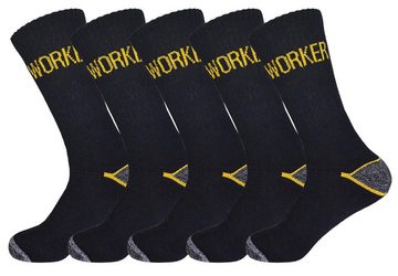 EloModa Arbeitssocken 5 Paar Arbeiter-Socken Work Herrensocken Strick, 39-42 43-46 (5-Paar)