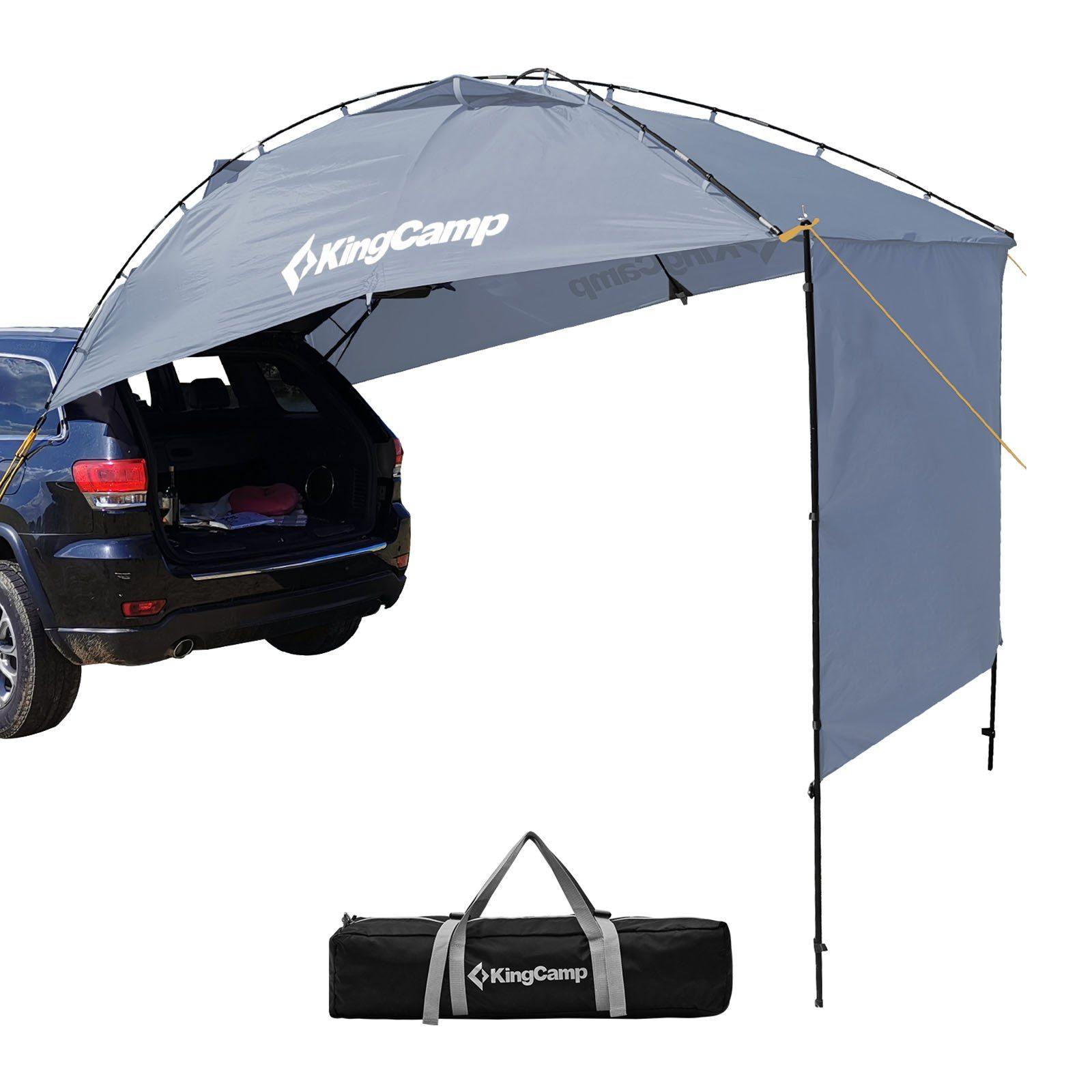 KingCamp Vorzelt Heckzelt Compass plus Windschutz, VW Bus Vor Zelt SUV Van Pavillon Tarp