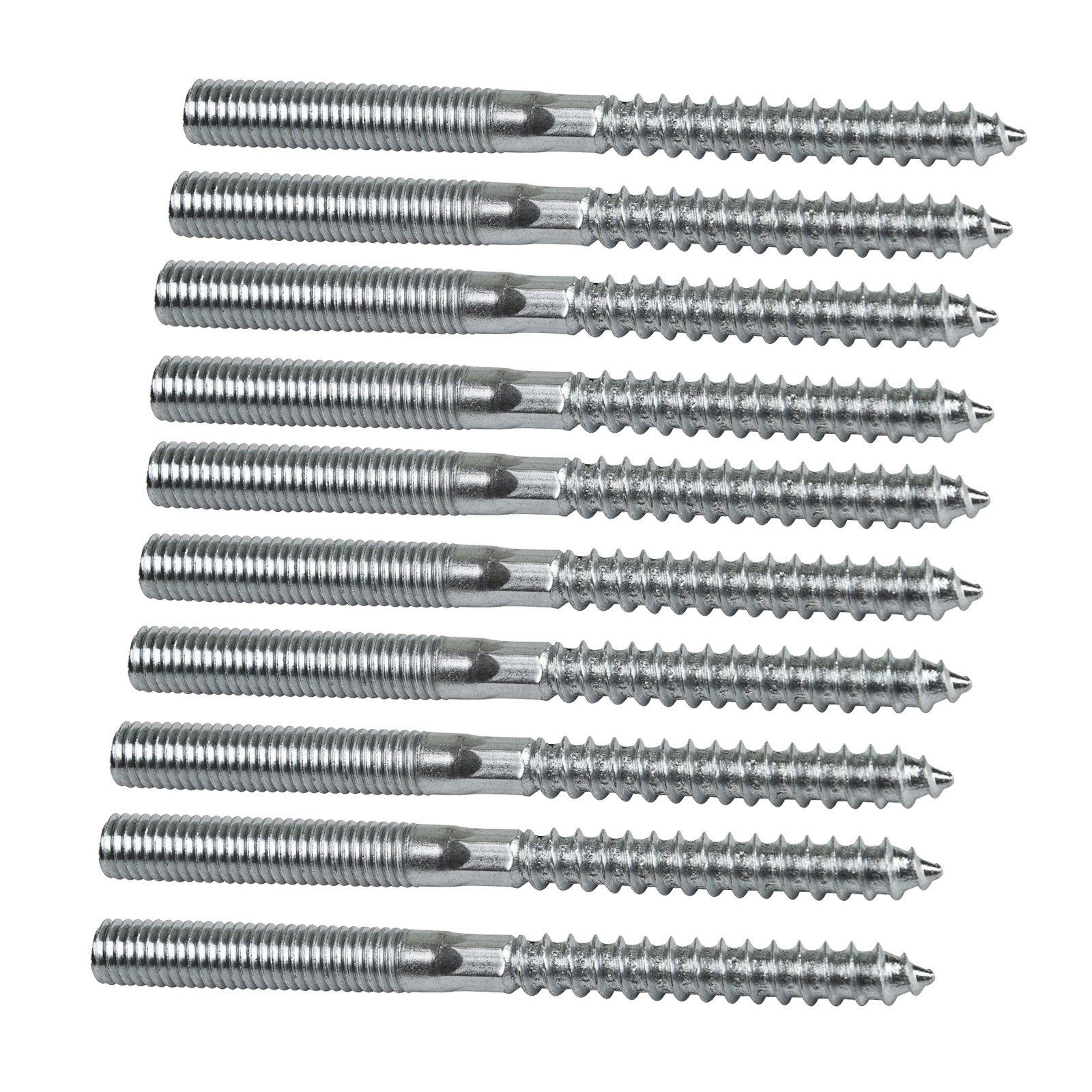 Symbionet Stockschraube 10x Stockschraube M8 x 80 mm Schraubstift verzinkt