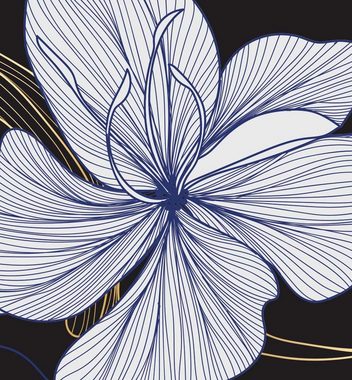 MyMaxxi Dekorationsfolie Küchenrückwand abstrakte Blumen Blätter bunt selbstklebend
