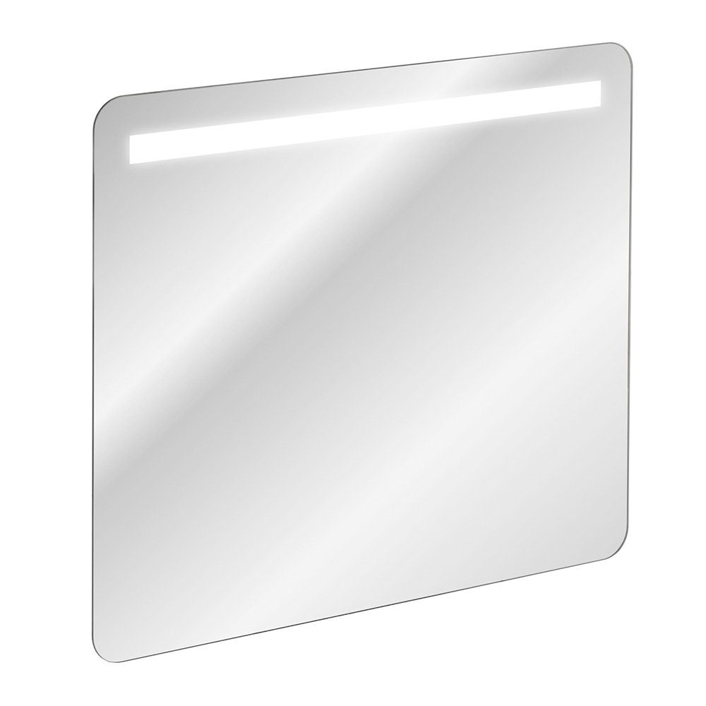 Lomadox Badmöbel-Set DURANGO-56, (Spar-Set, 4-St., LED-Spiegel Waschtisch Hochschränke), 80 cm breit, Keramikwaschbecken, kaschmir, 2 Schubladen