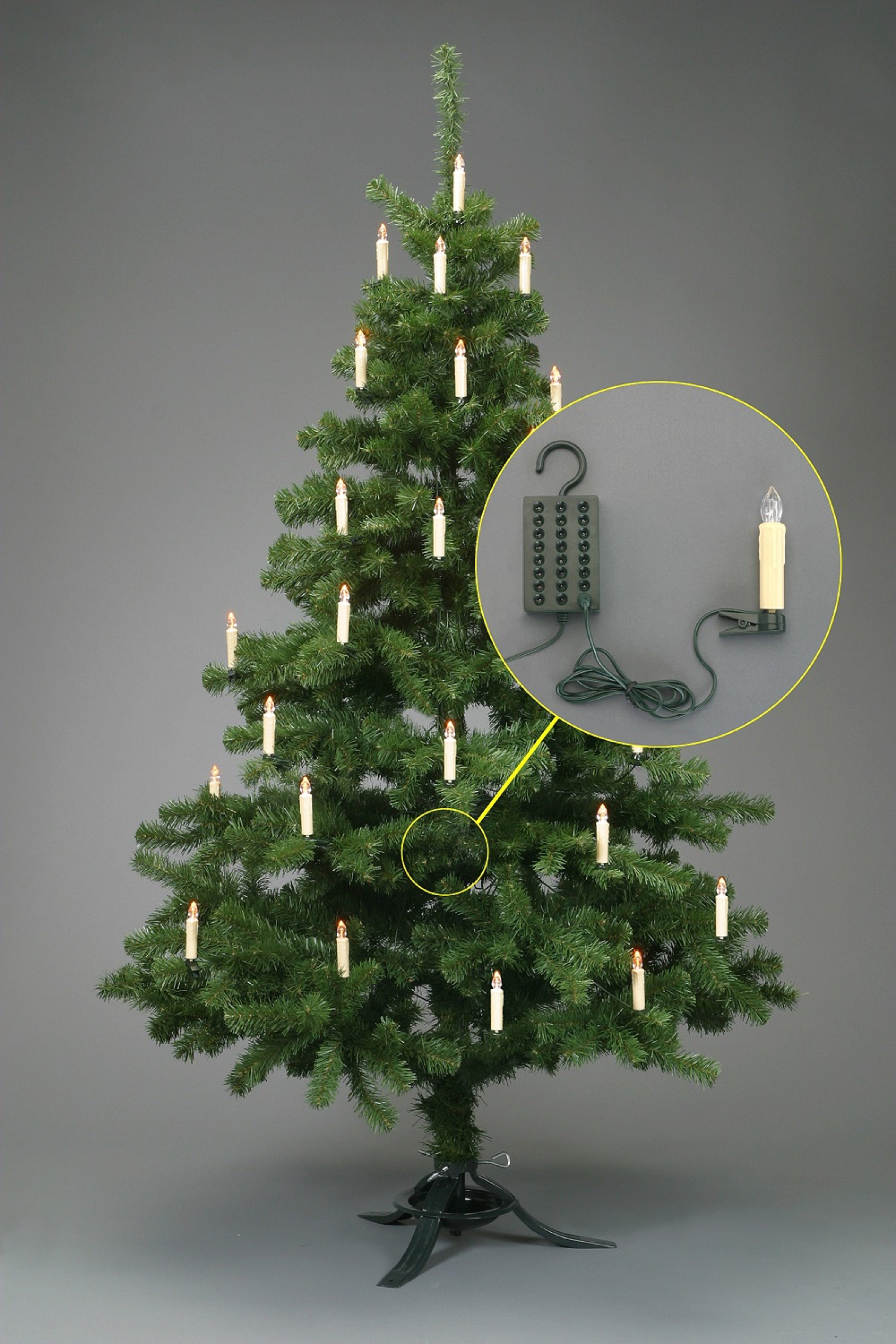 TRANGO LED-Lichterkette, 24-flammig, 340047 LED Weihnachtskerzen 24x warmwe günstig online kaufen