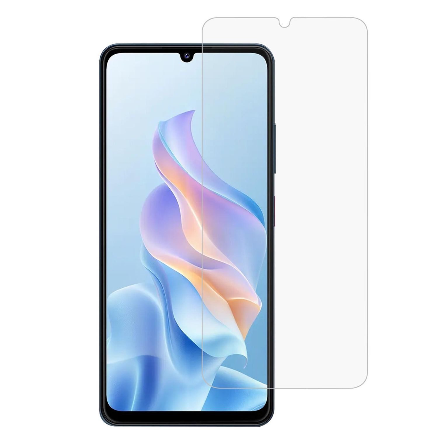 Wigento Handyhülle Für ZTE Blade A76 5G 1x 2.5D 0,26mm 9H Hart Glas Display Schutz Folie, 0,26mm 9H 2.5D Hart Glas Folie, hoher Schutz