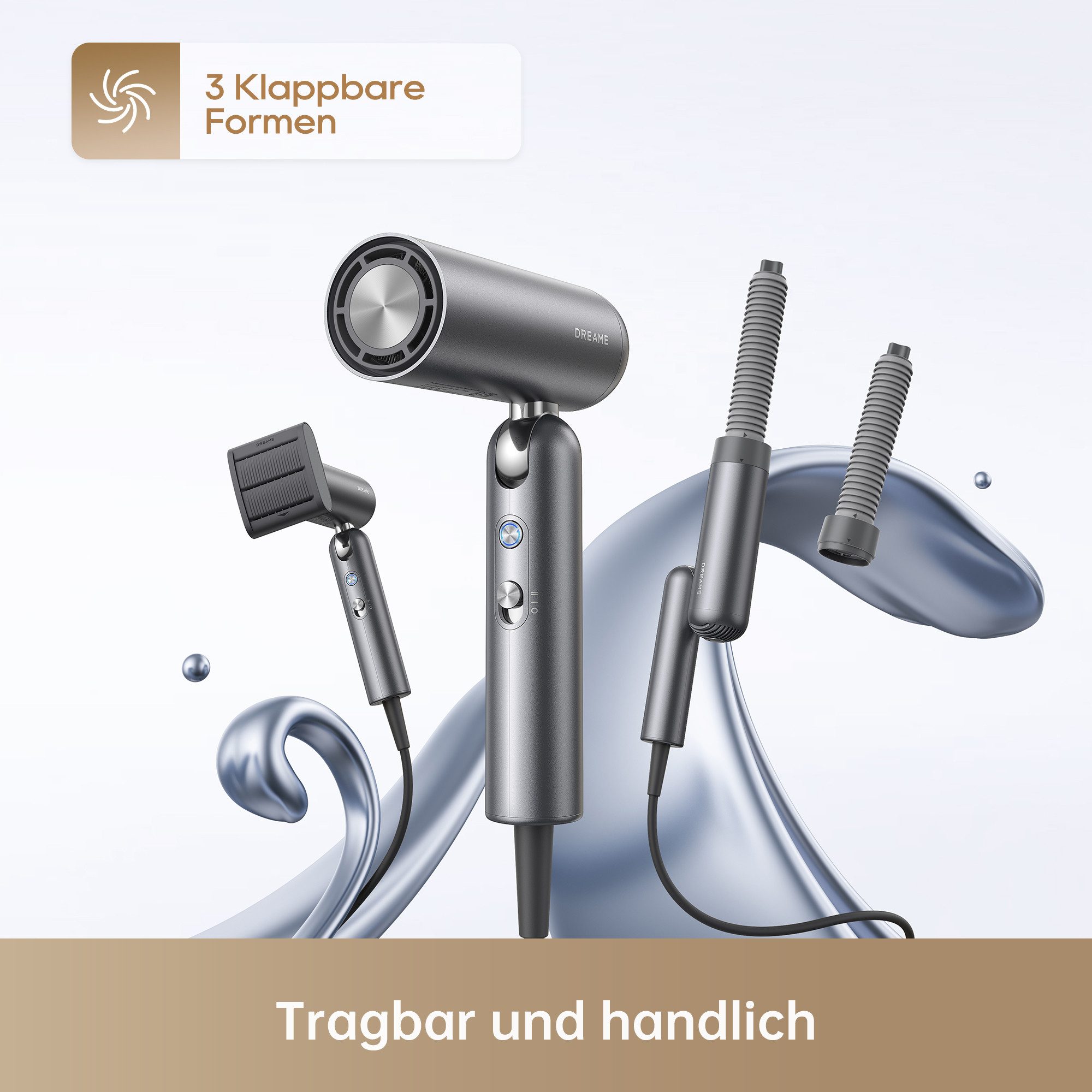 Dreame Haartrockner Pocket Neo 2, 1300 W