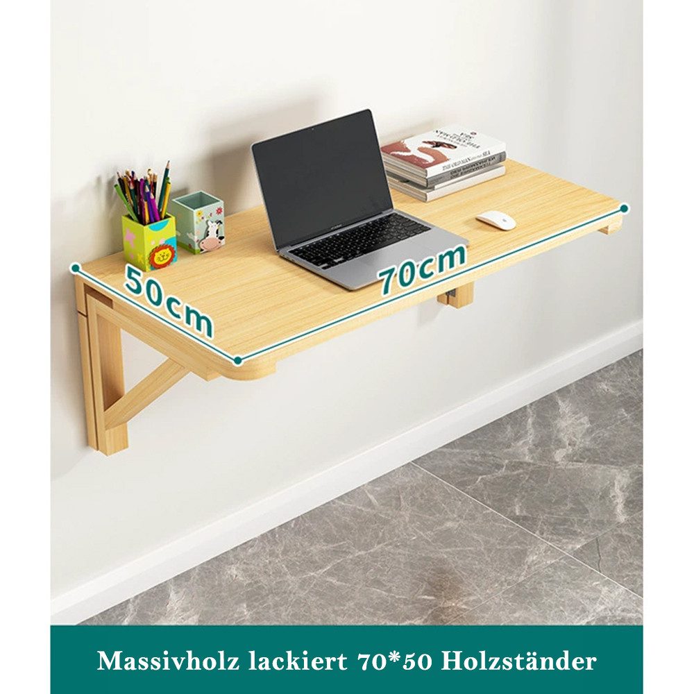 NUODWELL Klapptisch Klapptisch Wandmontierter, klein Platzsparend Schwebend günstig online kaufen