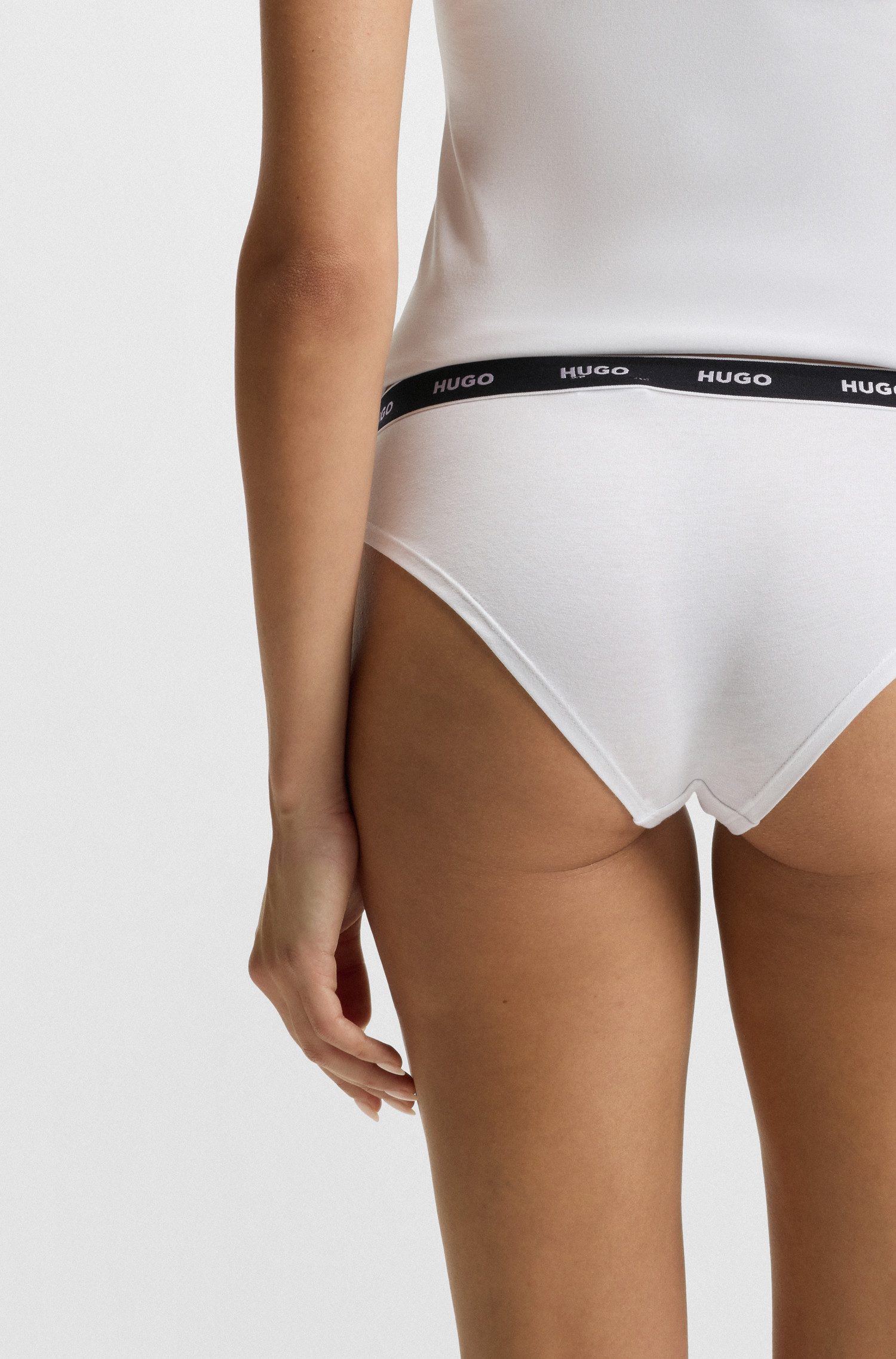 HUGO Slip TRIPLET BRIEF STRIPE (Packung, 3-St., 3er Pack) mit HUGO Logo-Elastikbund