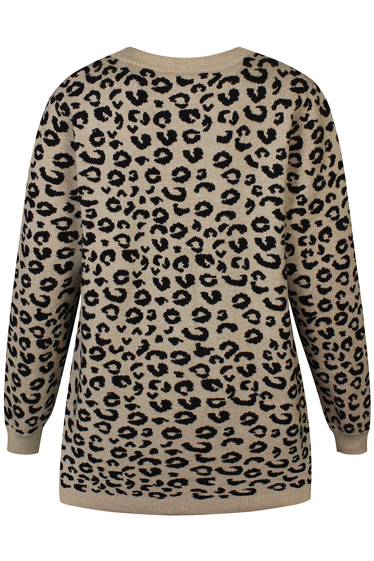 ZE-ZE Nordic Strickjacke Strickjacke Dunja sand Leo Print günstig online kaufen