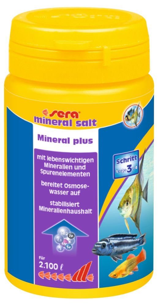 Aquariumfilter sera mineral salt, Mineral plus, 105 g