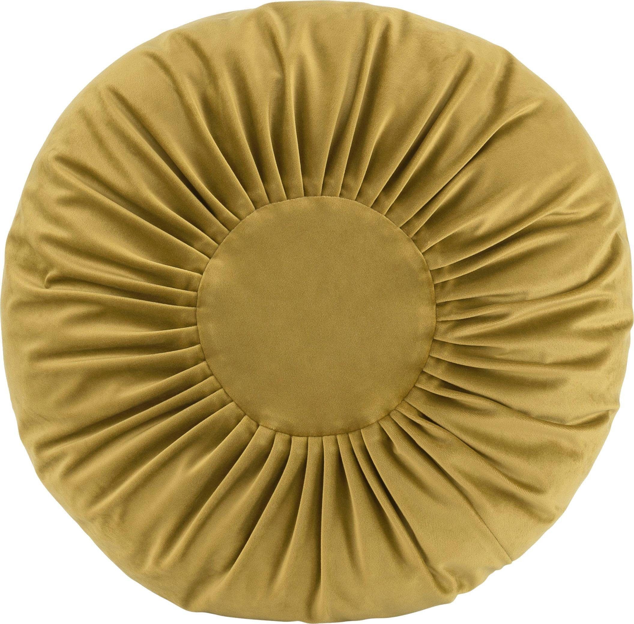 H.O.C.K. Dekokissen Nobile Samt mit Raffung, Kissenhülle mit Füllung, 1 Stück. € 49,99