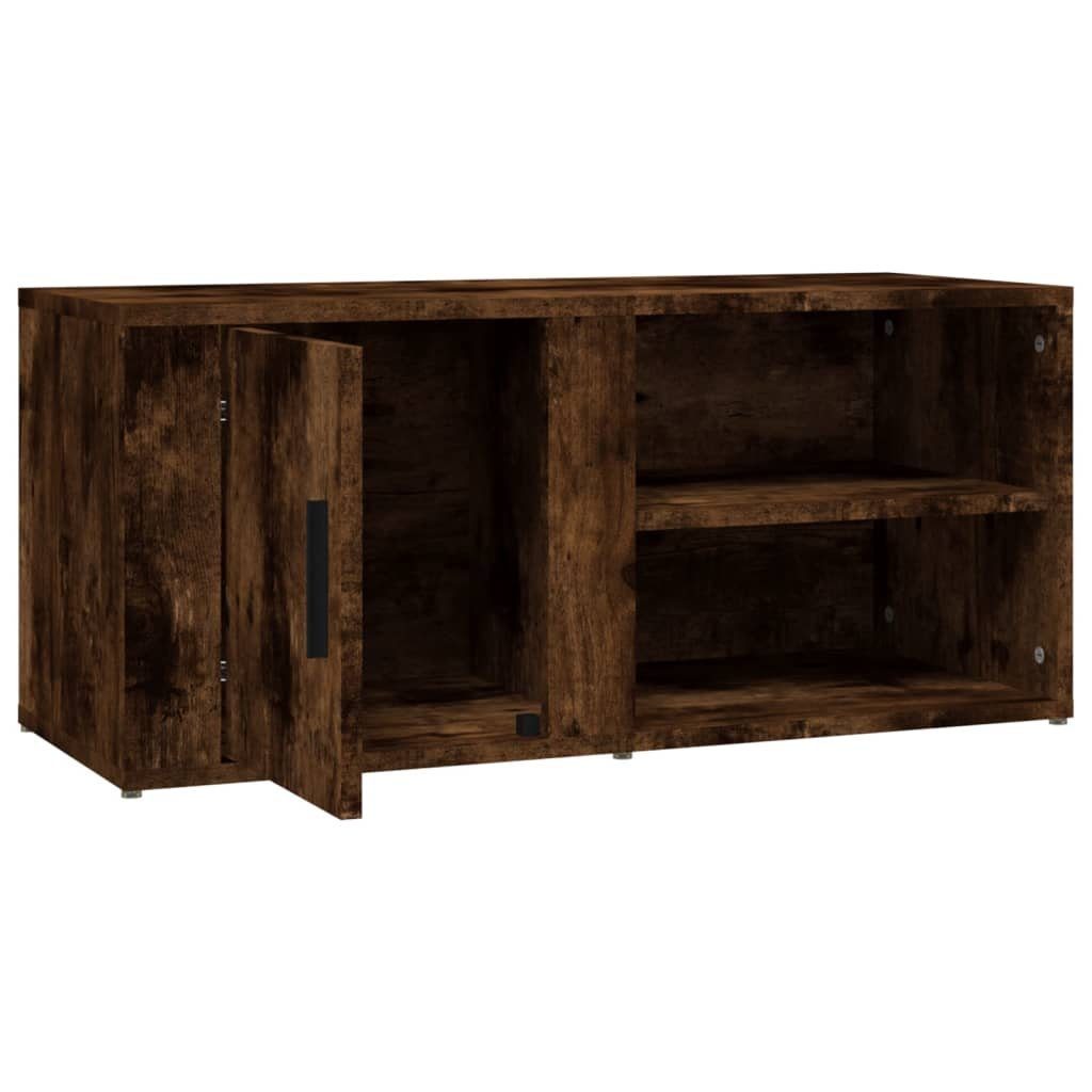 TV-Schränke Räuchereiche furnicato Stk. TV-Schrank cm 80x31,5x36 Holzwerkstoff 2