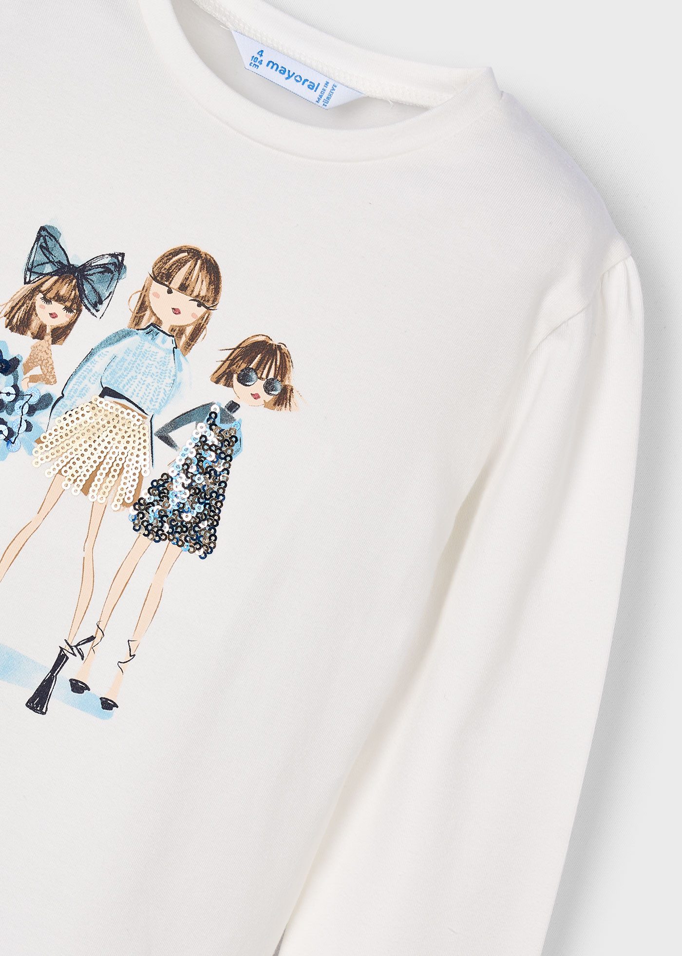 Mayoral Langarmshirt mit Pailletten