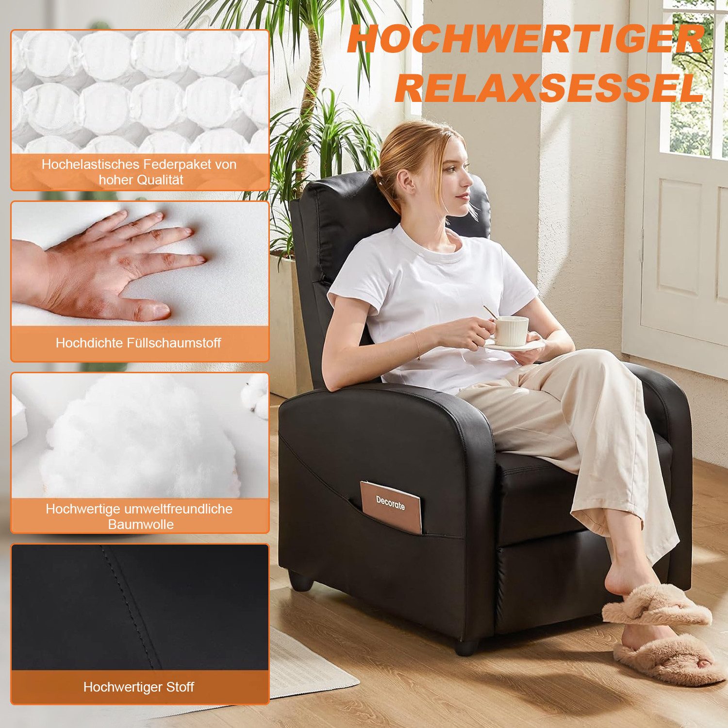 DUMOS Massagesessel Relaxsessel Fernsehsessel mit Liegefunktio günstig online kaufen