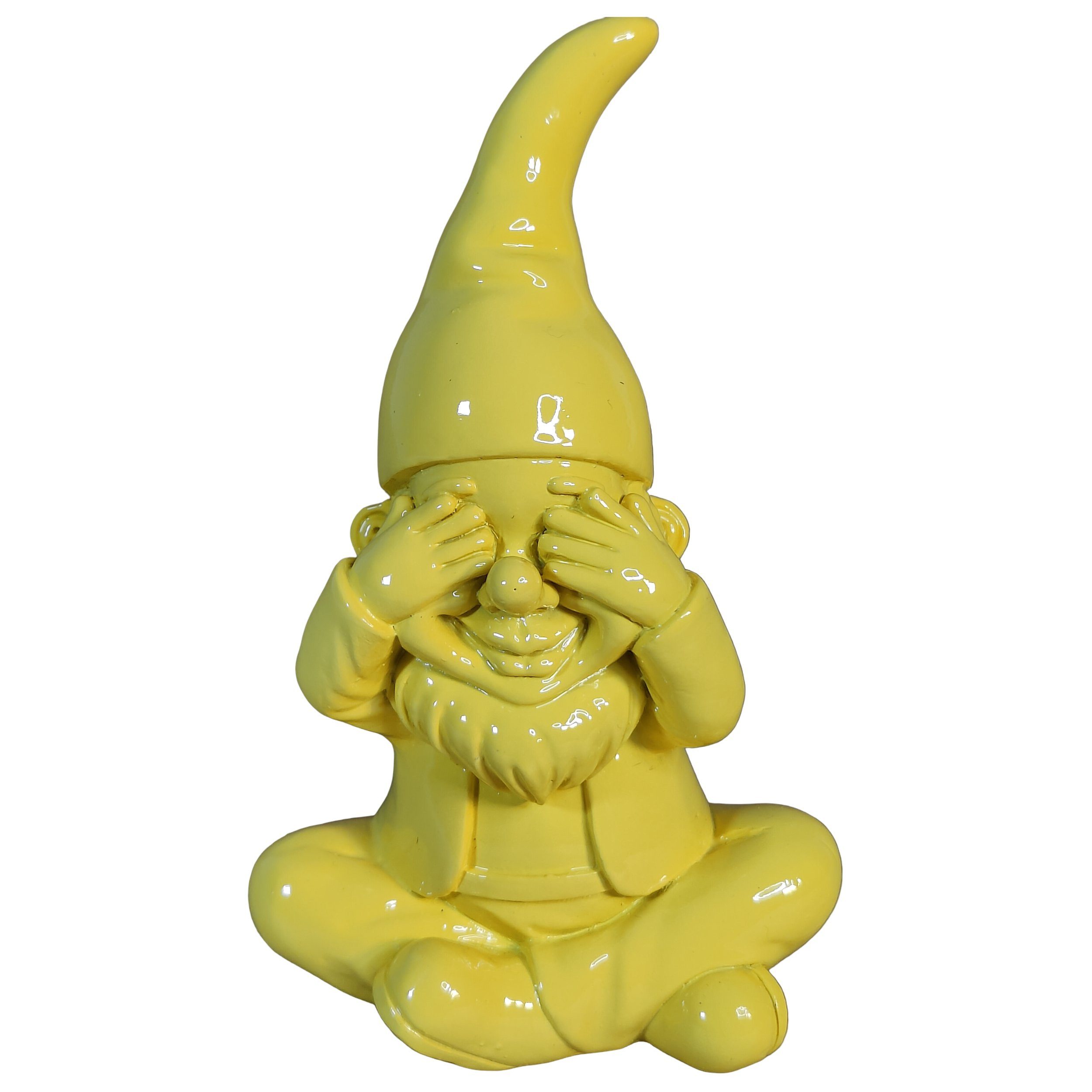 colourliving Gartenzwerg GartenPoser BlindPoser (Nichts sehen) in 2 Größen & 6 Farben, (1 St), Der moderne Gartenzwerg im Pastell-Look