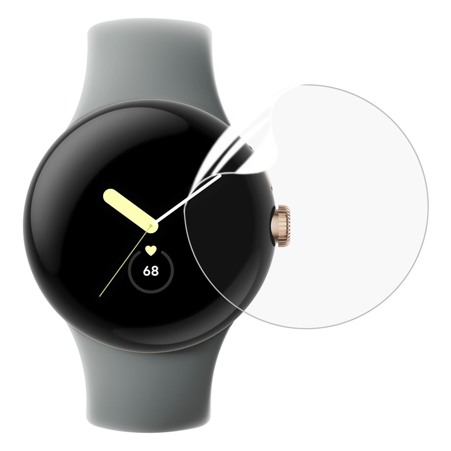 Wigento Displayschutzfolie Smartwatch Hydrogel für Google Pixel Watch 5 / 4 41mm Cover Folie für Google Pixel Watch 5 / 4 41mm, Hydrogel Display Schutz Folie