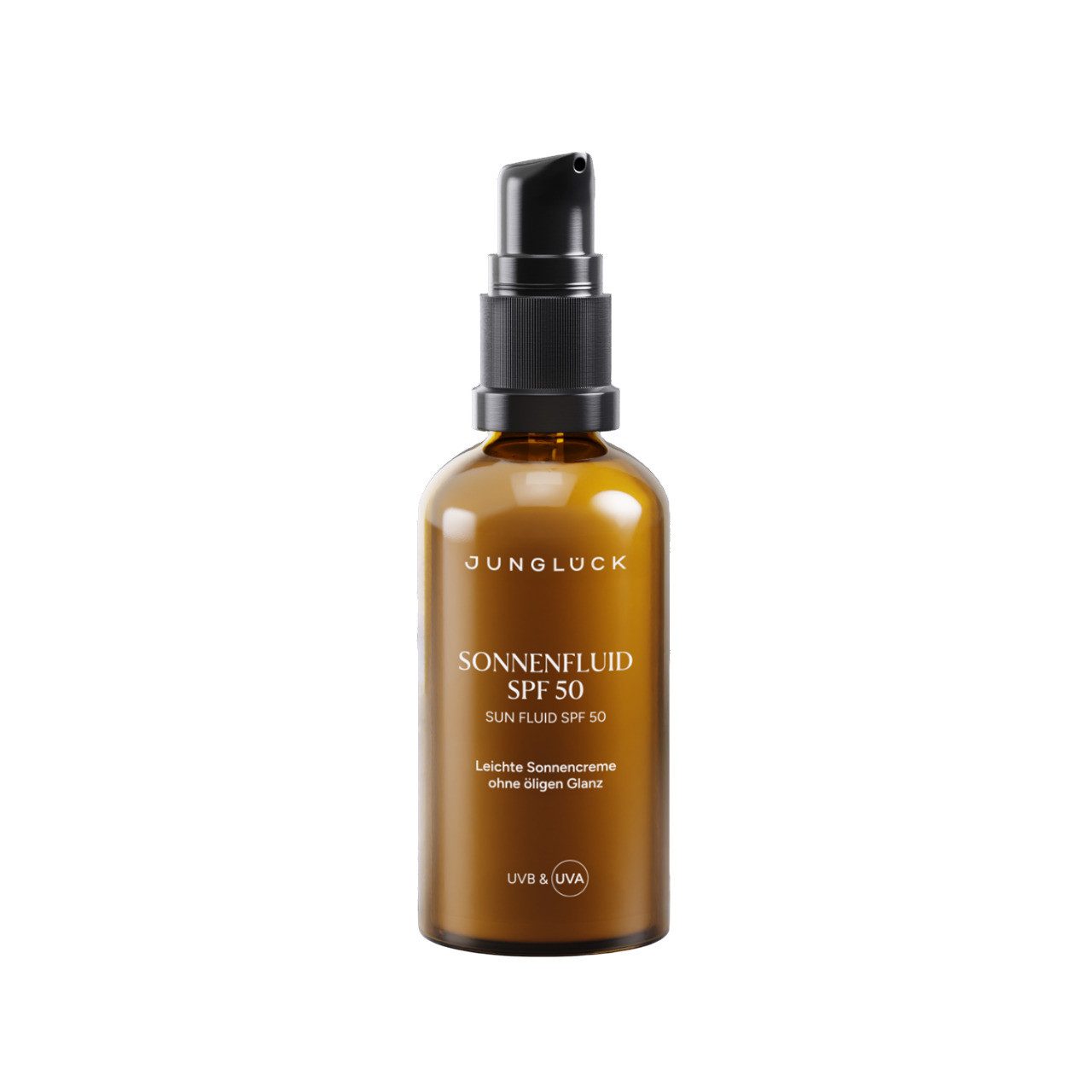 JUNGLÜCK Sonnenschutzcreme Sonnenfluid SPF 50, 1-tlg., Leichte organische Sonnencreme ohne öligen Glanz