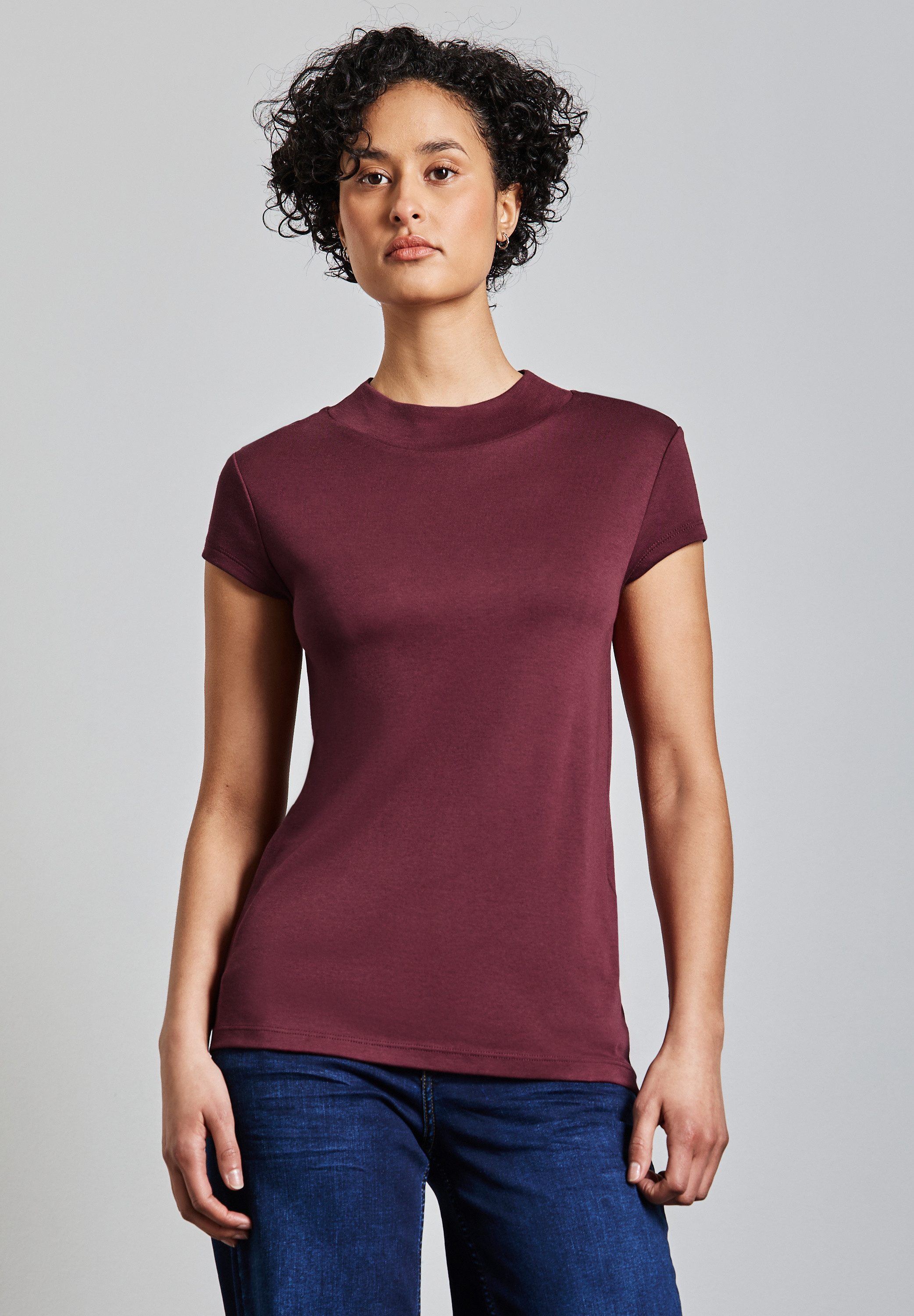 STREET ONE T-Shirt, mit Turtleneck günstig online kaufen