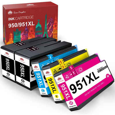 Toner Kingdom XXL Kompatible HP 950XL 951XL 2B/1C/1M/1Y mit Chip Tintenpatrone (0-tlg)