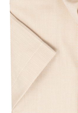 MARVELIS Kurzarmhemd Kurzarmhemd - Modern Fit - Struktur - Beige