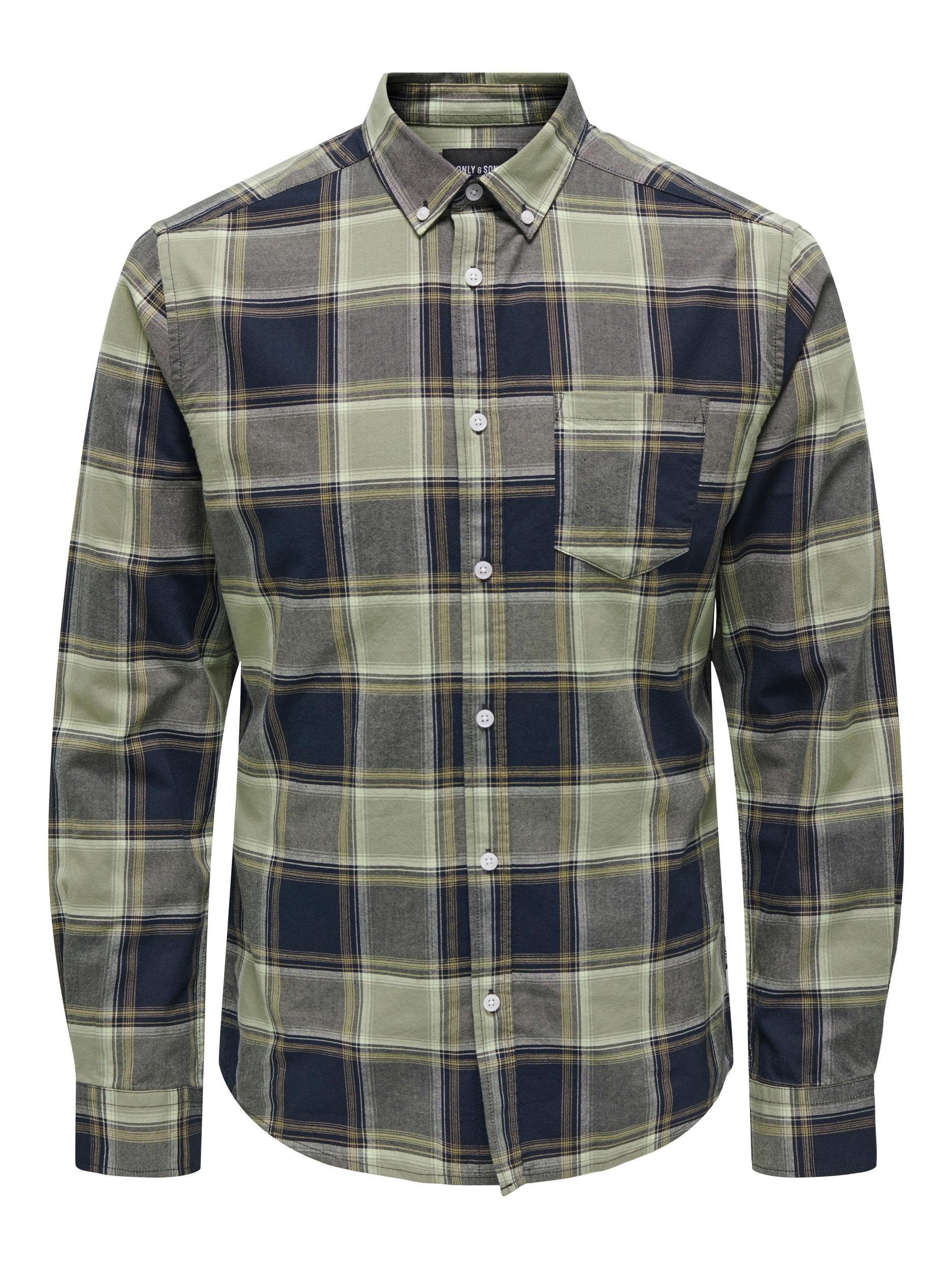 ONLY & Karohemd SONS ONSALVARO LS OXFORD Navy 5979 CHECK Dark SHIRT