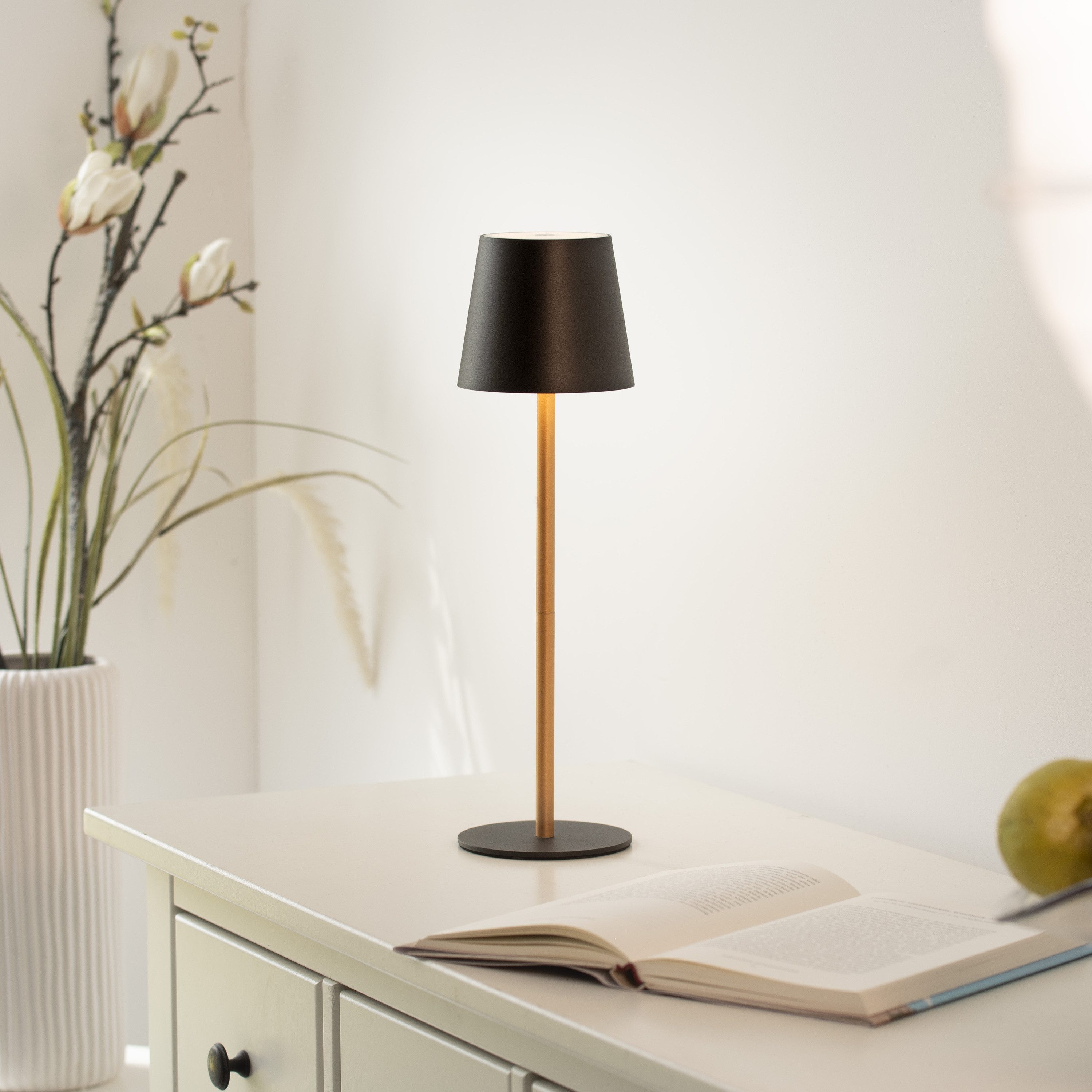 SellTec LED Tischleuchte LED Tischlampe Akku Outdoor, Dimmbar, Memoryfunkti günstig online kaufen