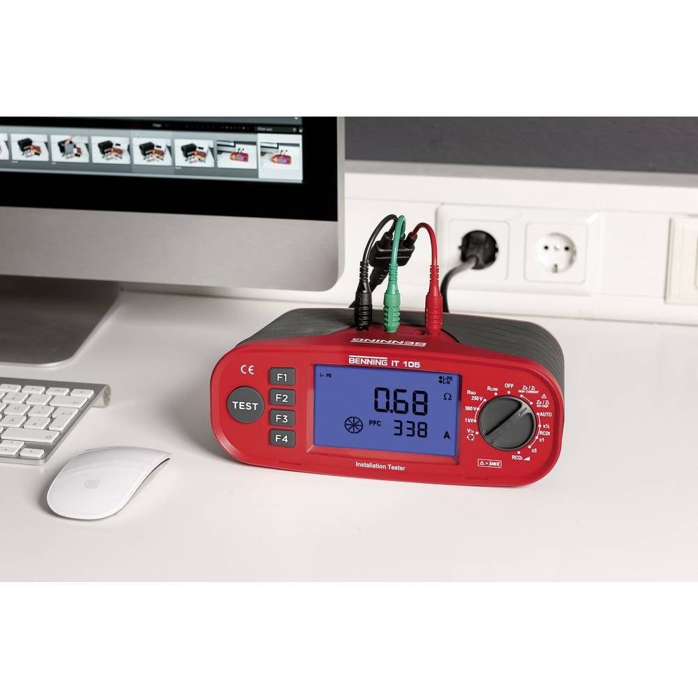 Benning Multimeter Installationstester 044105, RCD/FI Test