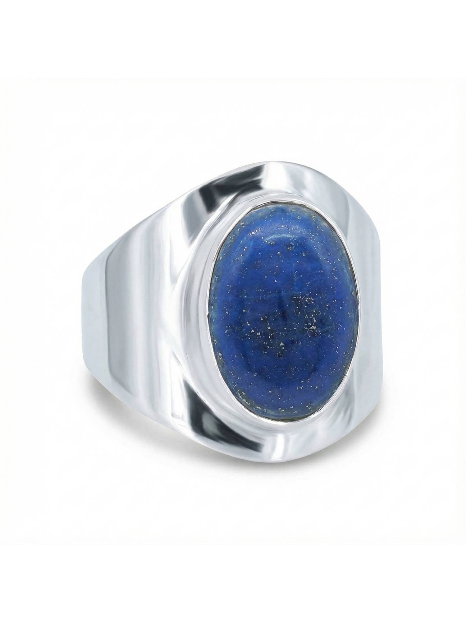 Silberring RAHMAT aus 925 Silber mit Lapis Lazuli