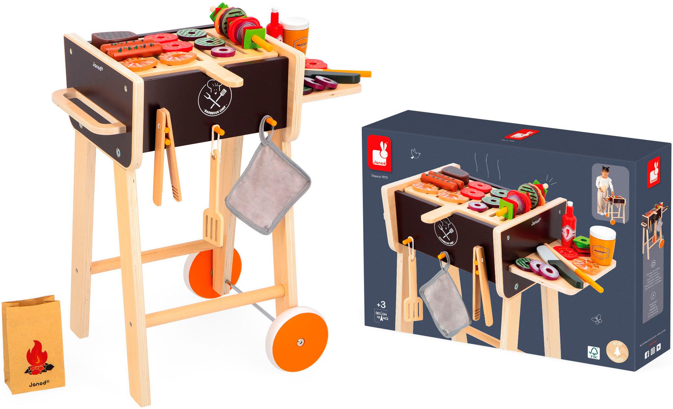 Janod Kinder-Grill, FSC®- schützt Wald - günstig online kaufen