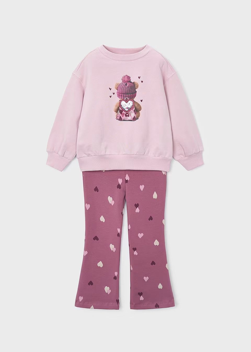 Mayoral Shirt & Leggings Set aus Sweatshirt & Fleece-Leggings für Mädchen (473882)
