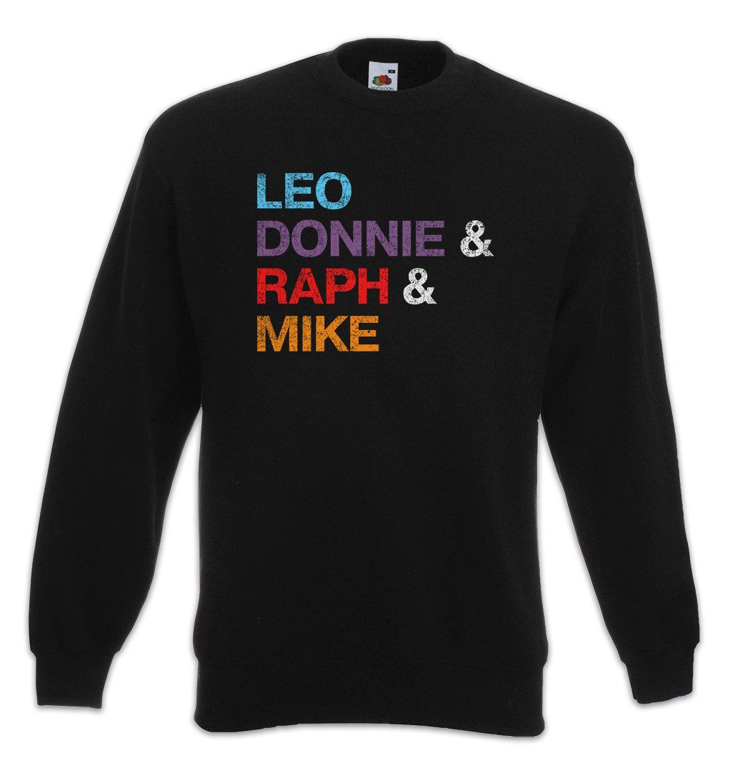 Sweatshirt Leo Donnie & Raph & Mike Sweatshirt Teenage Mutant TV Series Splinter