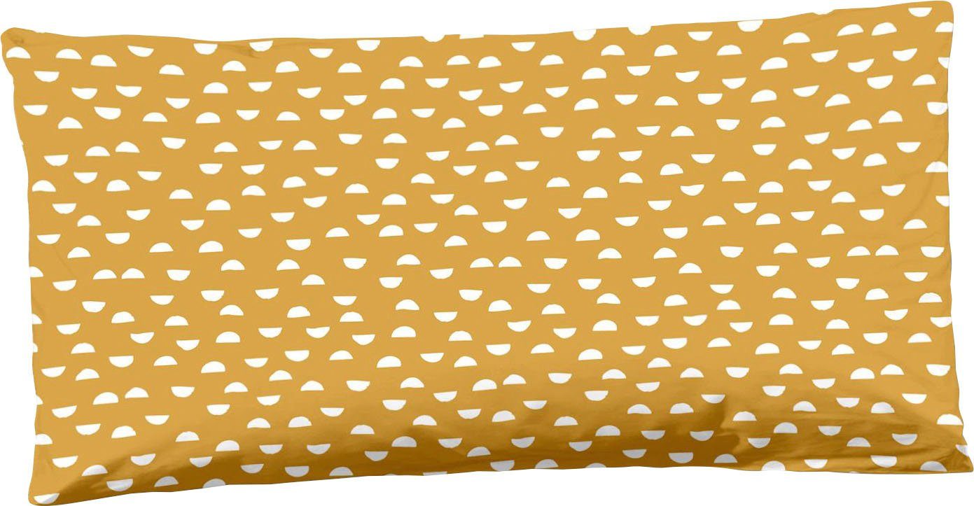 hip Декоративные подушки Nevine, Baumwolle, Mako-Satin, 40x80, 1 Stück, Reißverschluss, Nevine, Ocker