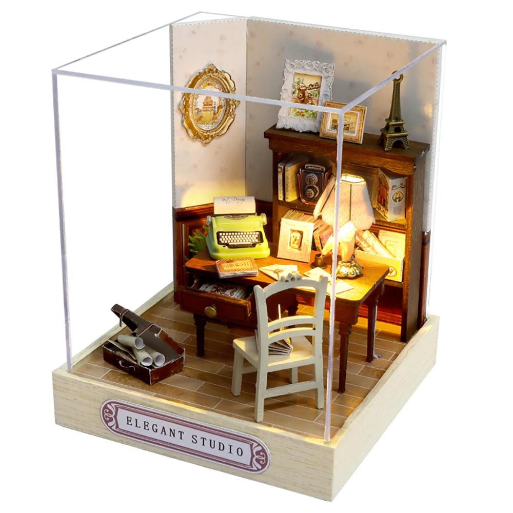 Cute Room 3D-Puzzle Puppenhaus Miniatur DIY Modellbausatz Mini Studio, Puzz günstig online kaufen