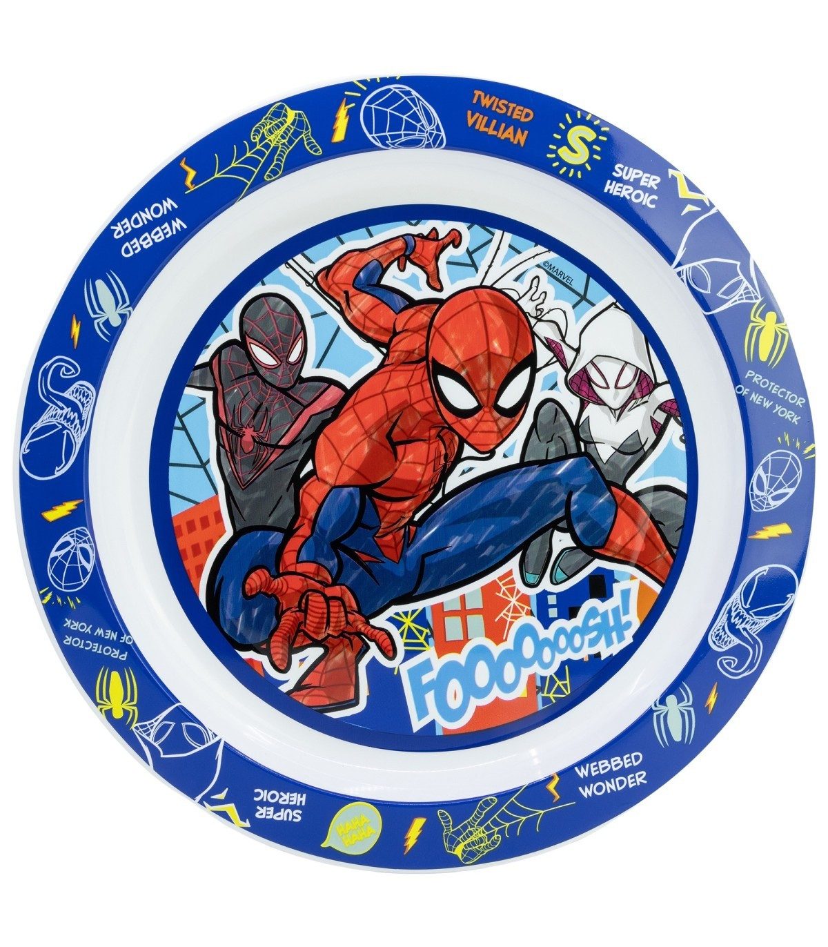 MARVEL Brotteller Kinder Teller Mikrowellengeeignet für zu Hause
