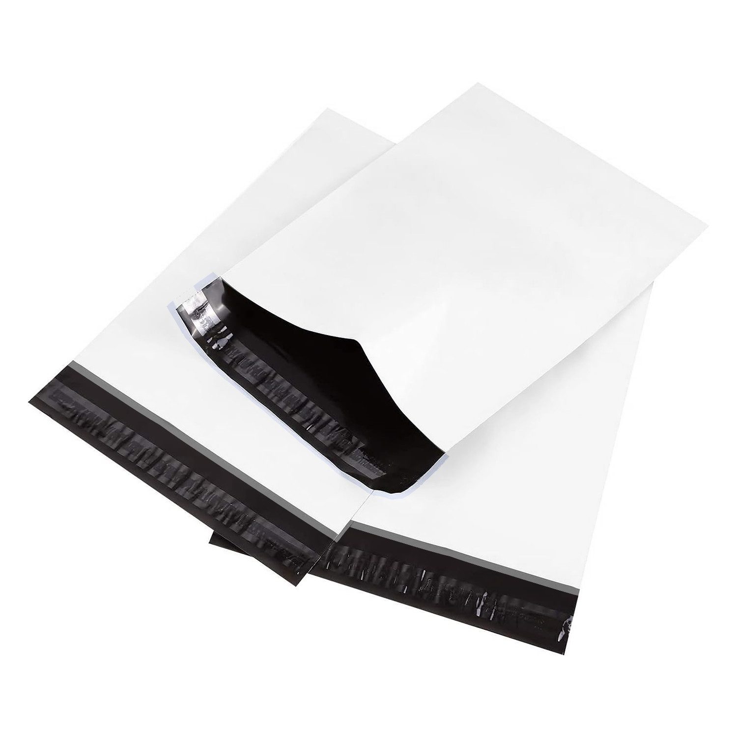 GoodMarkt Versandtasche 100x Selbstklebende Versandtaschen – Weiß, Sicher & Praktisch, Folienversandtaschen, wasserdichte Versandtaschen für Kleidung