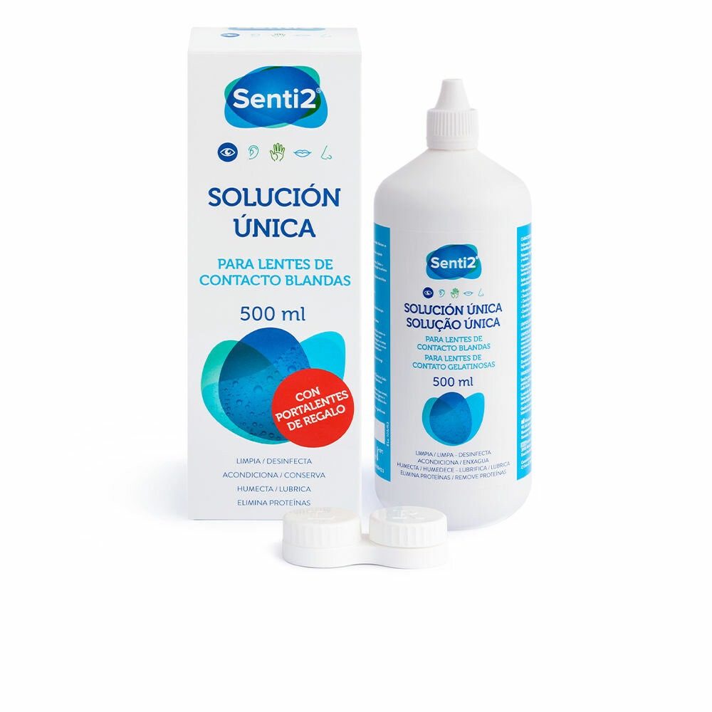 Senti2 Linsenreiniger ÚNICA solución con ácido hialurónico + portalentes 500ml