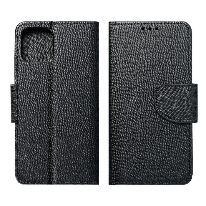 cofi1453 Handyhülle "Fancy" XIAOMI REDMI NOTE 11 4G Schwarz Kunstleder Schutzhülle Handy Wallet Case Cover mit Kartenfächern Standfunktion